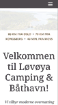 Mobile Screenshot of lovoya-camping.no