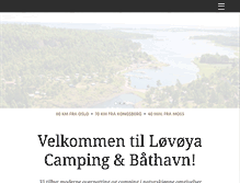 Tablet Screenshot of lovoya-camping.no